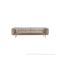 Massief Hout 3-zits Bank Polyester Foam Sofa